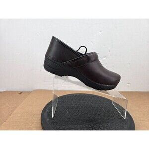 Dansko XP 2.0 Shoes Womens Size 38 Brown Leather Slip Resistant Clogs Nursing